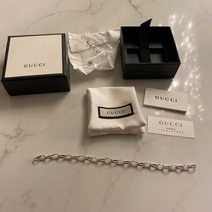 New with tags Gucci sterling silver bracelet 925